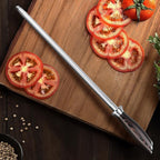 HOSHANHO Honing Rod,12 Inch Professional Kitchen Knife Sharpener Rod, Japanese High Carbon Knife Sharpening Steel with Ergonomic Pakkawood Handle, Ideal for All Chef Knives