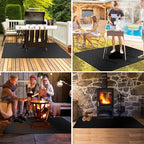 65X48in Grill Mats for Outdoor Grill,Fits Most Grills, Smokers, Griddles and Outdoor Charcoal, Flat Top,Deck and Patio Protector