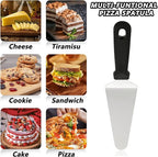 20 Pcs Pizza Spatula Pie Server, 10 Inch Stainless Steel Cake Server Spatula Non Slip Easy to Grip, Triangular Spade Spatulas with Plastic Handle for Desserts Pizza Pie Cake Biscuit
