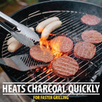 FOGO Super Premium Hardwood Lump Charcoal 17.6 Pound Bag, Fogostarters Natural Fire Starters and Blazaball Bundle