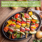 1200 PCS Bamboo Skewers for Appetizers 4.7 Inch Paddle Wooden Kabob Skewers Bamboo Cocktail Toothpicks Skewer Sticks for Appetizers Drinks Fruit Kababs Charcuterie Party