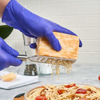 Restaurantware-German Standard Coarse Handheld Grater, 1 Flat Cheese Grater - Dishwashable, Durable, Stainless Steel, With Handle, Suitable For Potato, Carrot, Hard Cheese, And, More