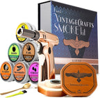 Cocktail Smoker Kit with Torch, Bourbon, Whiskey Smoker Infuser Kit, Old Fashioned Drink Smoker Kit, Birthday Bourbon Whiskey Gifts for Men, Dad, Husband (Without Butane)