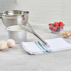Restaurantware-German Standard 8.5 Inch French Whisk, 1 Dishwashable Kitchen Wire Whisk - Ergonomic Handle, Durable, Stainless Steel French Whip, For Blending, Stirring, Mixing Of Ingredients
