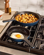 Caraway Cast Iron Skillet - 8” Enameled Cast Iron Pan With 3 Layer Enamel Coating - No Seasoning Required - Compatible With All Stovetops - Free From Forever Chemicals - Rust