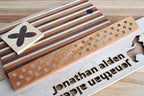 Magnetic Wooden Knife Bar Holder Strip, Cherry or Walnut, 12, 16, 20, or 24 Inch (20 Inch, Cherry)