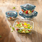 Bormioli Rocco Frigoverre Evolution Collection - 5.5-Inch Round Container - 50 cl (17 oz.) - Grey