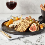 Stone Lain Celina Stoneware 32 Piece Dinnerware Set, Plates and Bowls, Black Matte Dish Collection, Service for 8 – Contemporary Minimalist Style, Microwave & Dishwasher Safe