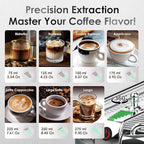 20-Bar Espresso Machine & Coffee Machine – Compatible with Nespresso, Keurig K Cup – Hot & Cold Brew, Milk Frother, Stainless Steel – 10 oz Espresso Cup - Latte Machine & Cappuccino Machine