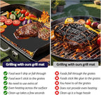 UBeesize 13x90 Inch Grill Mats Roll for Outdoor Grill- Heavy Duty Non-Stick BBQ Grilling Mat & Oven Liner, Reusable, Easy to Clean - Cut to Custom Fit Oven, Gas, Charcoal, and Electric BBQ