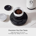 OutIn Claro Portable Coffee Scale, Espresso Scale 2kg/0.1g Accurate Measurement, Pour Over Coffee Scale Multiple Modes, Timer Function, Rechargeable, with Protective Bag