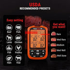 ThermoPro TempSpike 2000FT Wireless Meat Thermometer Digital with 2 Ultra-Thin Meat Probe, Grill Thermometer Wireless for Rotisserie, Smoker, BBQ, Grill, Turket, Kitchen Cooking Thermometer