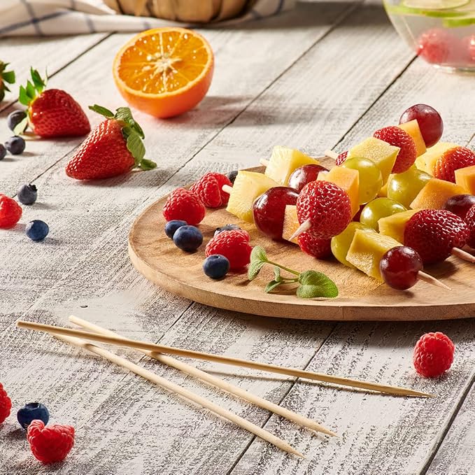 Comfy Package [Case of 5,000] 10 Inch Bamboo Wooden Skewers For Grilling, Shish Kabob, Fruits, Appetizers, and Cocktails