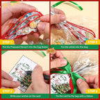 6 Set Christmas Whisk Gifts for Neighbor, Christmas Baking Supplies Include Silicone Whisks Greeting Card Ribbon and Plastic Bag Xmas Cooking Utensils for Neighbor Employee Stocking Stuffers Ideas