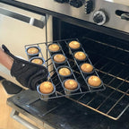 Fox Run 4758 Linking Mini Popover Pan, Carbon Steel, Non-Stick, 12-Cups