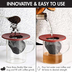Primula Brew Buddy Portable Pour Over, Reusable Fine Mesh Filter, Dishwasher Safe, Single Serve Coffee or Tea at Any Strength, Ideal for Travel or Camping, Red (Pack of 12)