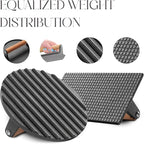 Bellemain Heavy-Duty Cast Iron Grill Press Set – Perfect Smash Burger Press & Steak Tool with Ergonomic Wood Handle for Pro-Level Searing on Griddle, Skillet, or BBQ