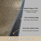 BBQ Grill Mat for Outdoor Grill, 51 x 36 inches Heavy Duty Thickened Under Grill Mats, Oil-Proof Waterproof Floor Protector for Deck and Patio