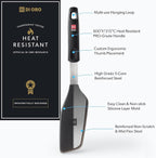 DI ORO Omelette Spatula - Silicone Egg Spatula Turner for Nonstick Cookware - Thin & Flexible BPA Free 600°F Heat-Resistant for Cooking & Baking - Omelet Flipper Dishwasher Safe