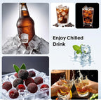 Silicone Ice Cube Tray 2 Pack, HANCELANT Ice Cube Mold, Ice Trays for Freezer with Lid for Whiskey, Baby Food, BPA Free, Easy Release