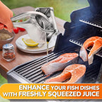 Aluminum Alloy Fresh Fruit Juice Extractor - Hand Juicer Squeezer, Non-Slip Ergonomic Grip, Easy to Use & Clean, 8.7" Length with 0.6L Capacity - Efficient Extraction of Citrus, and Other Fruits