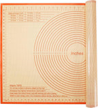 Silicone Pastry Mat 36x24 Inch - Nonstick Baking Mat Perfect for Dough, Pastry, Pie Crust, Fondant, Bread, Cookies, Pasta, Pizza