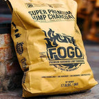FOGO Super Premium Oak Restaurant Quality All-Natural Large Sized Hardwood Lump Charcoal for Grilling and Smoking, 17.6 Pound Bag