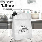 DISCOUNT PROMOS 10 Hook and Loop Insulated Lunch Bags Set - Customizable Text, Logo - Polyester, Durable, Vibrant, Reusable - White