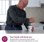 Ring Pull & Pop Top Can Opener (Apricot) Easy Open Any Pull Tab Cans for Seniors, Soda, Pet Food, Cat Cans, Beer, Parkinsons Aids for living Gifts, Gadgets for People with Arthritis, kitchen gadgets.