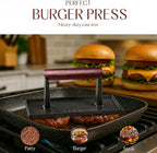 Bellemain Bacon Press Rectangle | Heavy-Duty Cast Iron Grill Press for Perfectly Seared Bacon, Steak & Sandwiches | Equalized Weight Distribution