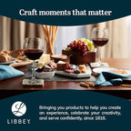 Libbey Vina Red Balloon Wine Glasses, 18.25 Oz Elegant Large Red Wine Glasses Set of 6, Long Stem Glass Wine Glasses for Weddings, Birthdays, and More