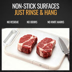 Titanium Cutting Board for Kitchen – Dual-Sided Pure Titanium & PP Surface, Non-Slip, Rust-Proof, Odor Resistant, Dishwasher Safe Premium Chopping Board for Meat & Vegetables