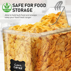 Flour Storage Container 2 PC [8.5L / 287 Oz] Extra Large Food Storage Containers with Lids - Airtight, Leak Proof, BPA-Free Plastic Flour Sugar Storage Containers - Bulk Storage for Kitchen & Pantry