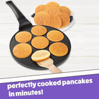 CucinaPro Fantasy Friends Mini Pancake Pan - Nonstick Griddle for Breakfast Magic, Featuring a Princess Castle & More, 7 Unique Flapjacks
