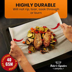 220 Pcs 9x13 Inch Parchment Paper Sheets by Baker's Signature | Parchment Baking Paper, Parchment Paper - Perfect for Baking, Precut Non-Stick Sheets, Eco-Friendly, Will Not Curl or Burn
