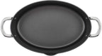 Rachael Ray 80090 Professional Hard Anodized Nonstick Cookware Oval Pasta Pot/Braiser, 8 Quart - Gray