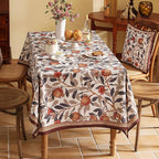 patdrea Designer Vintage Small Rectangle Tablecloth,Linen Pomegranates and Leaves Pattern Tablecloths,Fall Table Cover Cloth Decor for Kitchen Dining Christmas,Thanksgiving,55"x71"-Tehran a