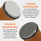 Rolling Knife Sharpener Kit - Beech Wood Magnetic Rolling Sharpener for Knives with 15 & 20 Degree Angles - Elegant Gift for Chefs & Cooks - Knife Sharpening Kit for Kitchen & Pocket Knives