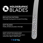 Treva Bug Fan Fly Deterrent with Holographic Blades to Clear Bugs, Mosquitoes, and Flies, Battery Powered Fly Fan 4 Pack