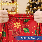 homing Rectangle Table Cloth Cover, Waterproof Polyester Elastic Fitted Tablecloth, Fits for 6 Foot Folding Tables, Washable Table Protector for Christmas, Holiday, Party (Flowers, 30" x 72")