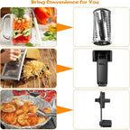 Boao Rotary Cheese Grater Manual Handheld Cheese Grater with Stainless Steel Drum for Grating Hard Chocolate Nuts Kitchen Tool(Black,1 Piece)
