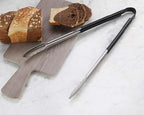 New Star Foodservice 35797 16-Inch Utility Spring Tongs, Stainless Steel, Vinyl Coated, Set of 12, Black