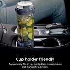 Ninja BC151NV Blast Portable Blender, Cordless, 18oz. Vessel, Personal Blender-for Shakes & Smoothies, BPA Free, Leakproof-Lid & Sip Spout, USB-C Rechargeable, Dishwasher Safe Parts, Denim Blue