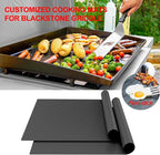 UBeesize 2 Pack Nonstick Grilling Mats for 22 Inch Blackstone Griddle, Resuable Cooking Mats for Grilling, BPA and PFOA Free Heavy Duty BBQ Grill Mats, Griddle Accessories Kit -22 x 16 Inch