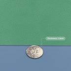 Leather Table Cover,1.8mm Thick,24x60 Inch Desk Cover,Large Desk Mat,Table Protector,Table Cover Protector,Desk Protector,Table Pad,(Grayish Blue+Dark Green,24x60)