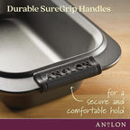 Anolon - 54709 Anolon Advanced Nonstick Bakeware/Baking/Loaf Pan with Grips, 9 Inch x 5 Inch, Gray