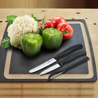 Victorinox Swiss Classic Set with Peeler, 3 Pieces Paring Knife, Set of 3, Black, 6.7113.31
