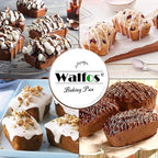 Walfos Silicone Mini Loaf Pan, Non-Stick Mini Bread Pan, 9 Cavity Silicone Bread Baking Mold, Perfect for Mini Loaf Cake and Bread, Meatloaf, Food Grade and BPA Free