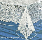 Home Bargains Plus Hotel Quality Crystal Clear Vinyl Tablecloth Protector, 6 Gauge Heavy Duty Thick Vinyl Super Clear Tablecloth Cover, 60" x 102" Oblong/Rectangular