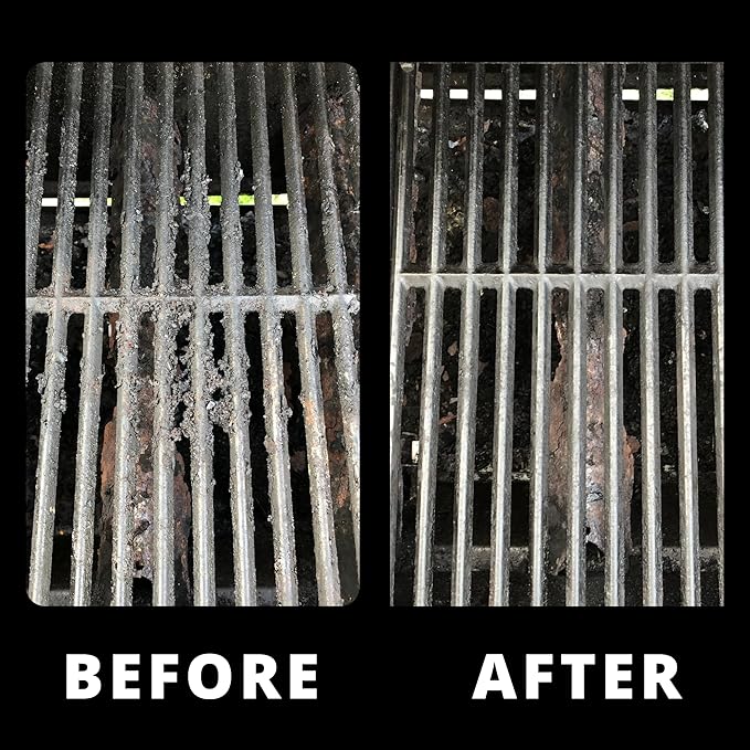 Grill Rescue BBQ Replaceable Cleaning Head, Bristle Free - Durable and Unique Grate Scraper Tools for Cast Iron or Stainless-Steel Grates, Barbecue Cleaner